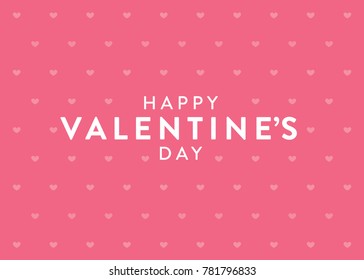 Happy Valentine's Day Greeting Card Vector Background