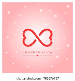 happy valentines day greeting card vector illustration