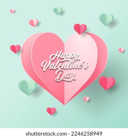 Happy Valentine's Day greeting cards. Trendy abstract square art templates. Suitable for social media posts, mobile apps, banners design and web,internet ads. Vector fashion backgrounds.