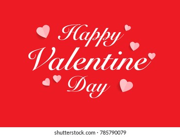 Happy Valentine's Day greeting cards, posters, Colorful letters. A vector,Illustration