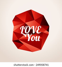 Happy valentines day greeting, Love beautiful vector eps10