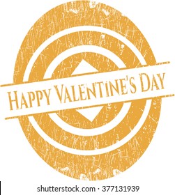 Happy Valentine's Day grunge stamp