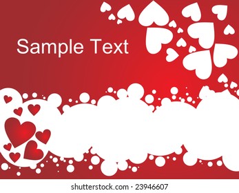 happy valentines day, grunge vector illustration