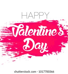 Happy Valentines Day Hand Drawing Lettering design. Vector illustration