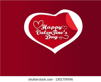 Happy Valentines Day Hand Drawing Vector Lettering design. 