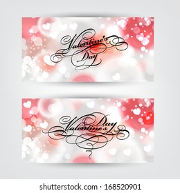 Happy Valentine's Day Hand Lettering - Typographical Background