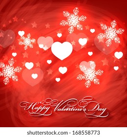 Happy Valentine's Day Hand Lettering - Typographical Background