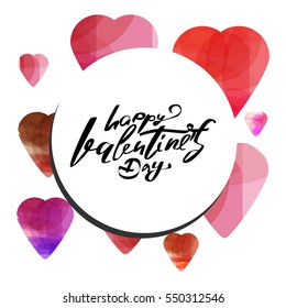 Happy Valentine's day. Hand lettering and custom typography for your design