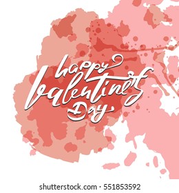 Happy Valentine's day. Hand lettering and custom typography for your design