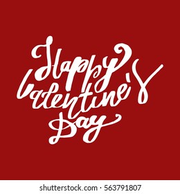 Happy Valentine's day. Hand lettering and custom typography for your design