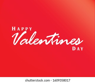 Happy Valentines day handwriting. Vector Ilustration. Typography greeting card. 