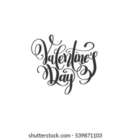 happy valentines day handwritten lettering holiday design to greeting card, poster, congratulate, calligraphy text vector illustration eps10