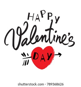 Happy Valentines Day Text, Valentines Day Banner 1977679 Vector Art at  Vecteezy