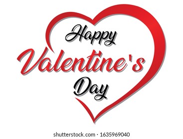 Happy Valentine's day. Valentine's day. Heart