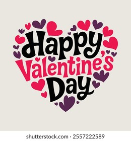 Happy Valentine's Day Heart Design