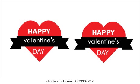Happy Valentine's Day heart designs