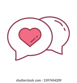 happy valentines day heart icon vector illustration design