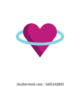 happy valentines day heart icon vector illustration design