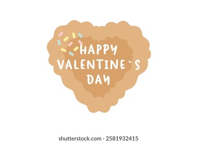 Happy Valentine's Day heart illustration