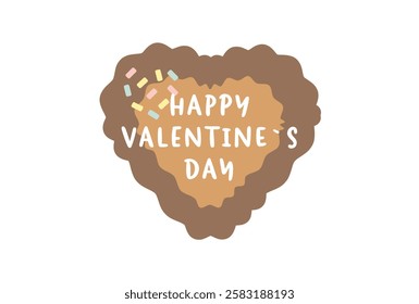 Happy Valentine's Day heart illustration