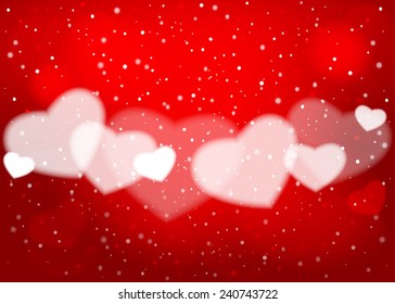 Happy Valentine's Day! Heart on a bokeh background.