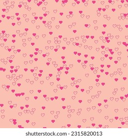 Happy Valentine's Day And Heart Shape Background Vector Design.