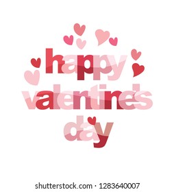 Happy Valentine's Day -heart template poster