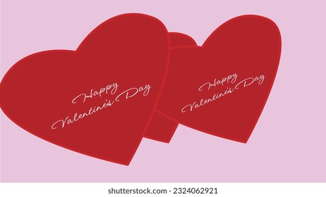 Happy Valentine's Day with Heart and Text
