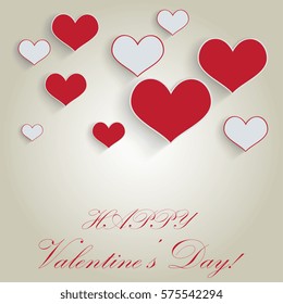 Happy valentines day. Holidays background. Vector illustration