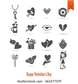 Happy Valentines Day Icons