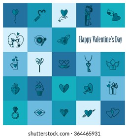 Happy Valentines Day Icons