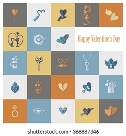 Happy Valentines Day Icons