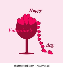 Happy Valentine's day illustration