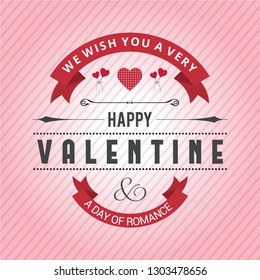 Happy Valentine's day , Illustration of love, Valentine's day set. Greeting card, poster, flyer, banner design.