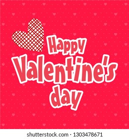 Happy Valentine's day , Illustration of love, Valentine's day set. Greeting card, poster, flyer, banner design.