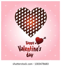 Happy Valentine's day , Illustration of love, Valentine's day set. Greeting card, poster, flyer, banner design.