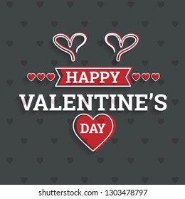 Happy Valentine's day , Illustration of love, Valentine's day set. Greeting card, poster, flyer, banner design.