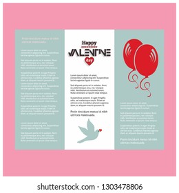 Happy Valentine's day , Illustration of love, Valentine's day set. Greeting card, poster, flyer, banner design.