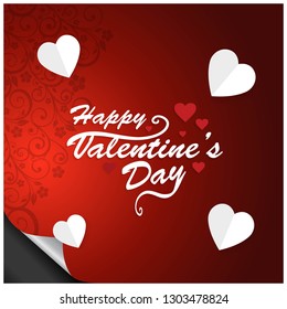 Happy Valentine's day , Illustration of love, Valentine's day set. Greeting card, poster, flyer, banner design.