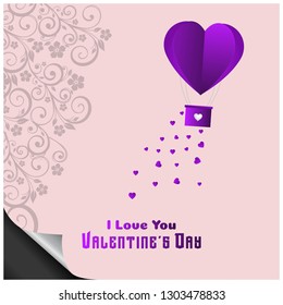 Happy Valentine's day , Illustration of love, Valentine's day set. Greeting card, poster, flyer, banner design.