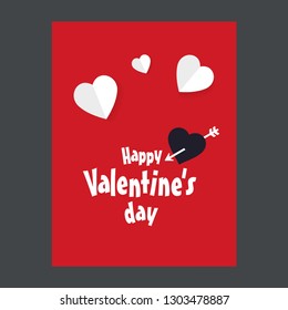 Happy Valentine's day , Illustration of love, Valentine's day set. Greeting card, poster, flyer, banner design.