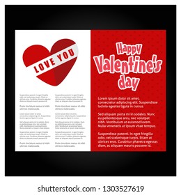 Happy Valentine's day , Illustration of love, Valentine's day set. Greeting card, poster, flyer, banner design.