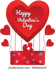 happy valentine's day illustration This design is perfect for t-shirts, posters, cards, mugs and more. vector in the form of eps and editable layers