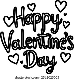 Happy valentines day and illustrator eps