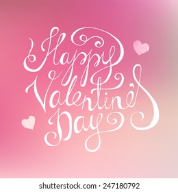 Happy Valentines day lettering