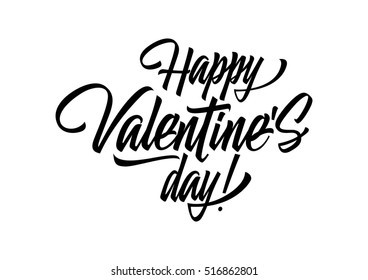 Happy Valentines Day Lettering