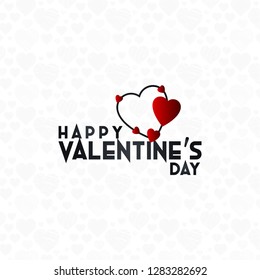 Happy Valentine's Day Lettering background