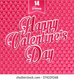 Happy Valentine's Day Lettering card
