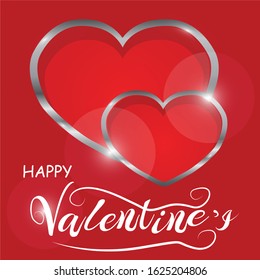 Happy Valentines Day. Lettering design
