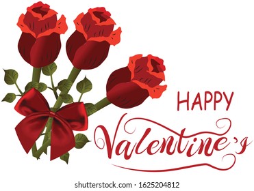 Happy Valentines Day. Lettering design